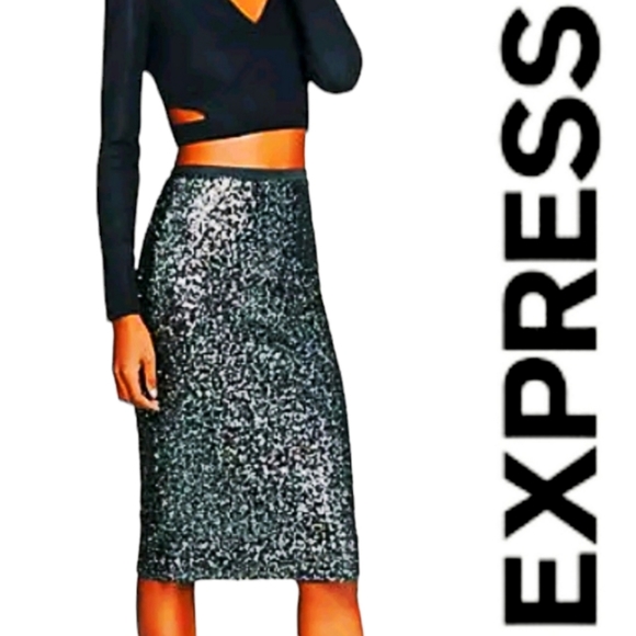 Express Dresses & Skirts - Express Sequin Skirt